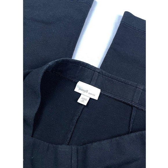 Pure Jill J. Jill Slim Leg Black Stretch Pull On Ankle Pants - Picture 4 of 5